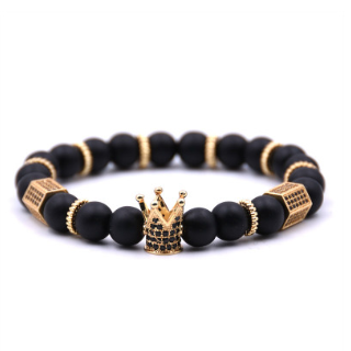 Crown King Charm Bracelet